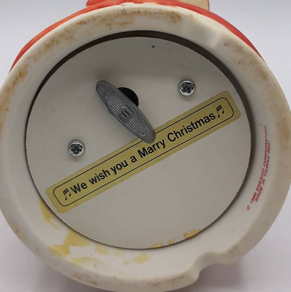 Vintage Enesco 1989 Music Box 3 Choir Boys Singing Wish You A Merry Christmas - Picture 8 of 9